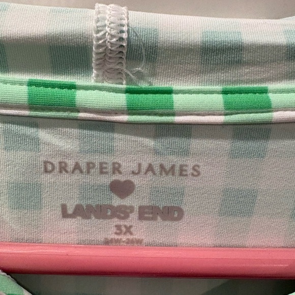 Draper James x Lands' End Hooded Full Zip Long Sleeve Rash Guard UPF 50 3X - Picture 3 of 5